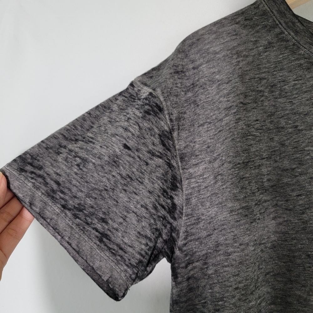 C&C California Gray Slub Cotton Casual T-Shirt Sz Small Crewneck Short Sleeve - Picture 5 of 11